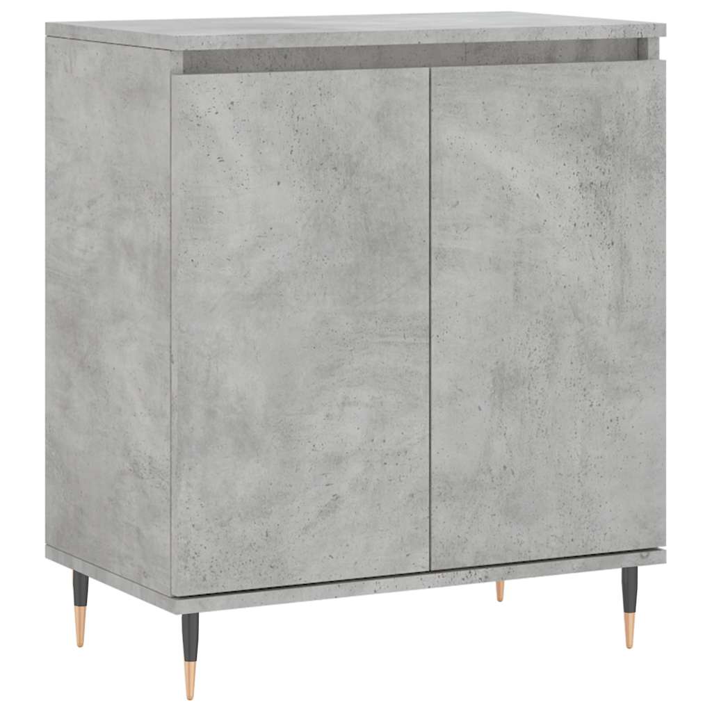 betonszürke szerelt fa tálalószekrény 60 x 35 x 70 cm