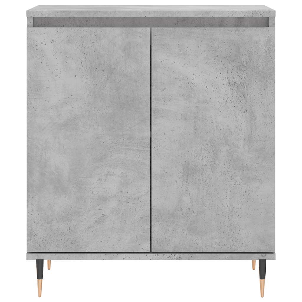 betonszürke szerelt fa tálalószekrény 60 x 35 x 70 cm