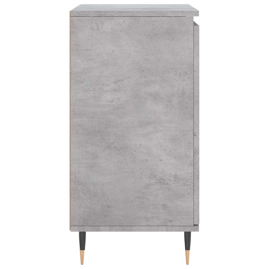 betonszürke szerelt fa tálalószekrény 60 x 35 x 70 cm