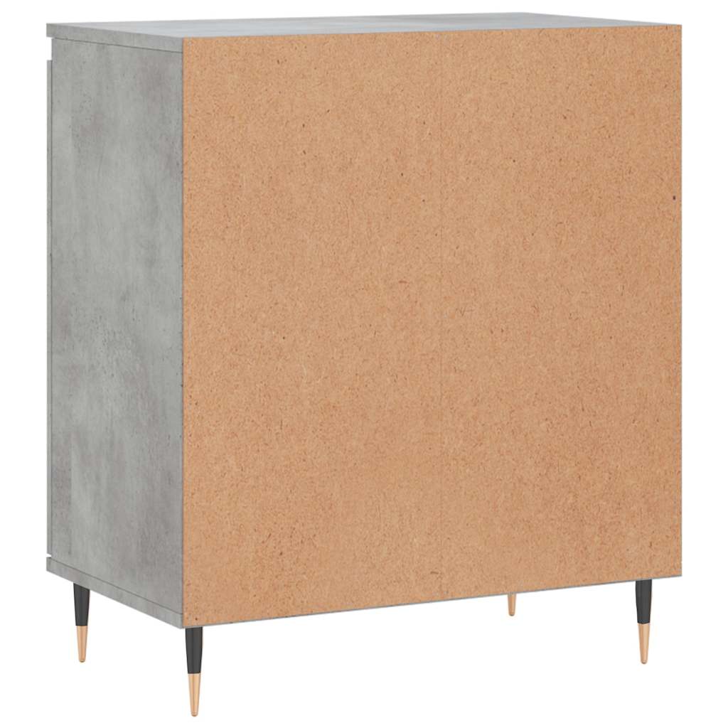 betonszürke szerelt fa tálalószekrény 60 x 35 x 70 cm