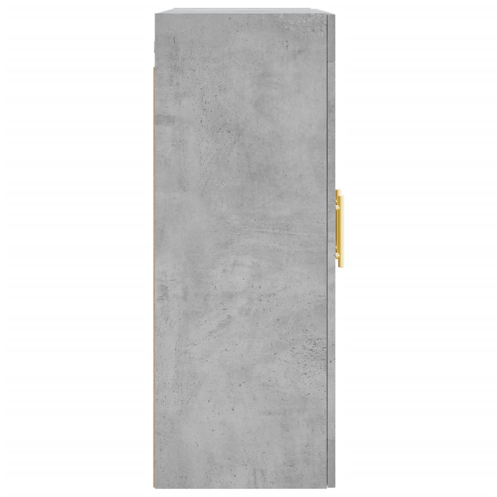 betonszürke fali szekrény 69,5x34x90 cm