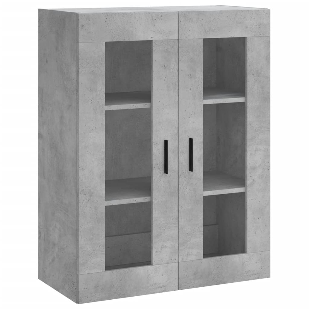betonszürke fali szekrény 69,5x34x90 cm