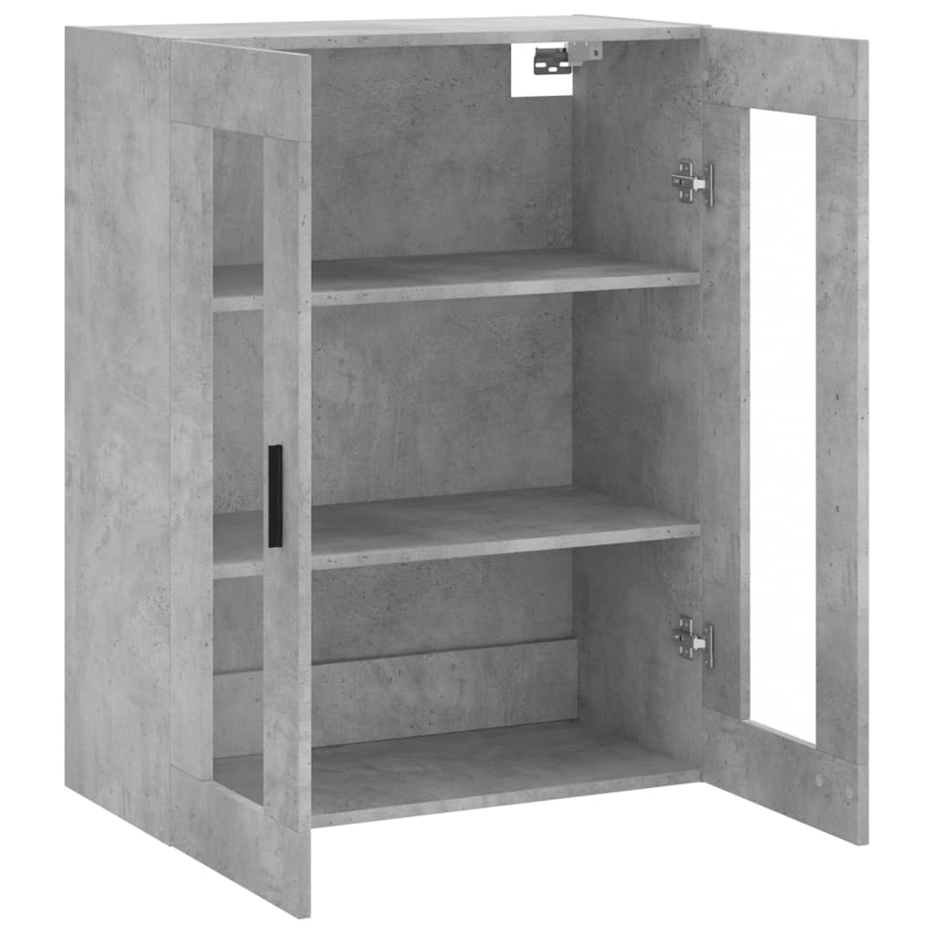 betonszürke fali szekrény 69,5x34x90 cm