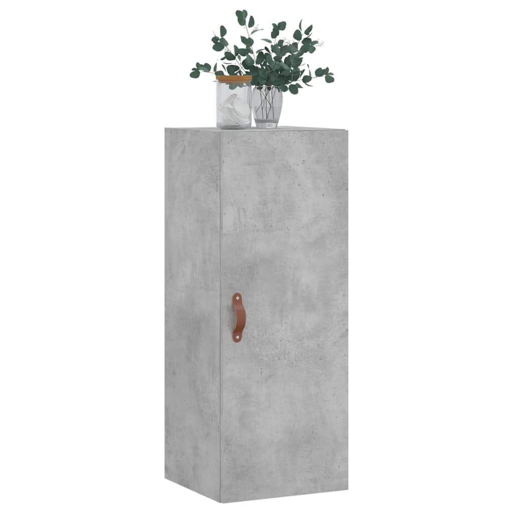 betonszürke fali szekrény 34,5 x 34 x 90 cm