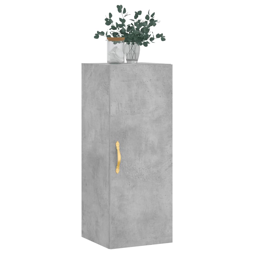 betonszürke fali szekrény 34,5 x 34 x 90 cm