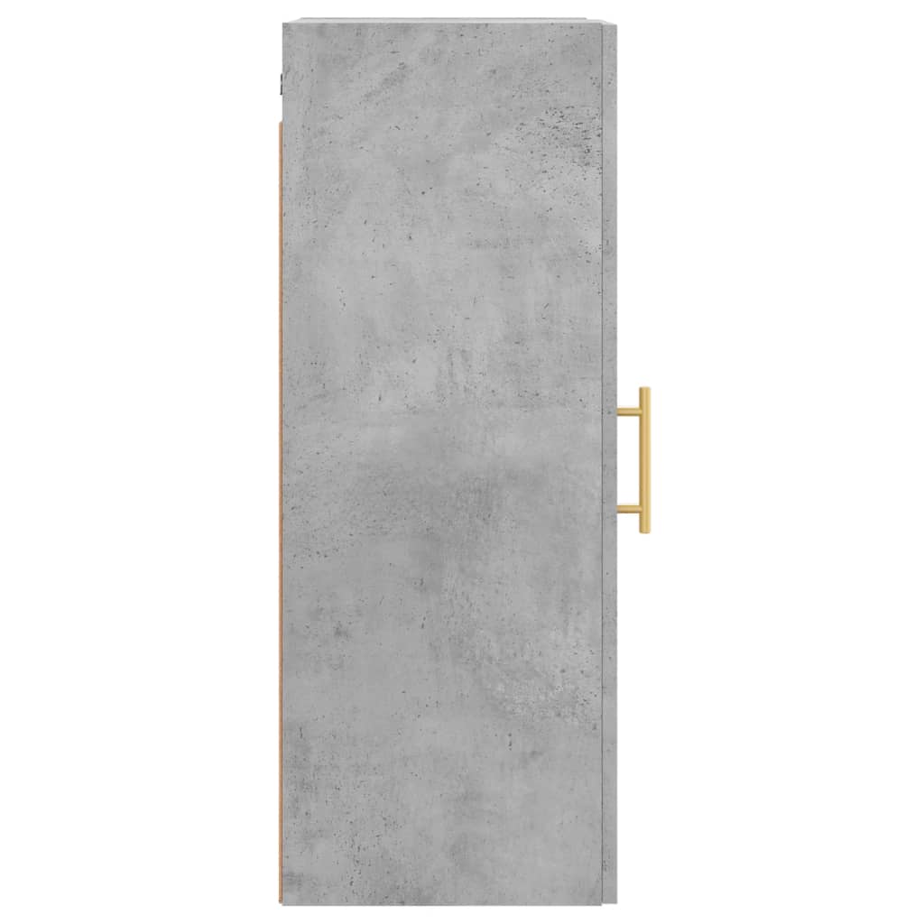 betonszürke fali szekrény 34,5 x 34 x 90 cm