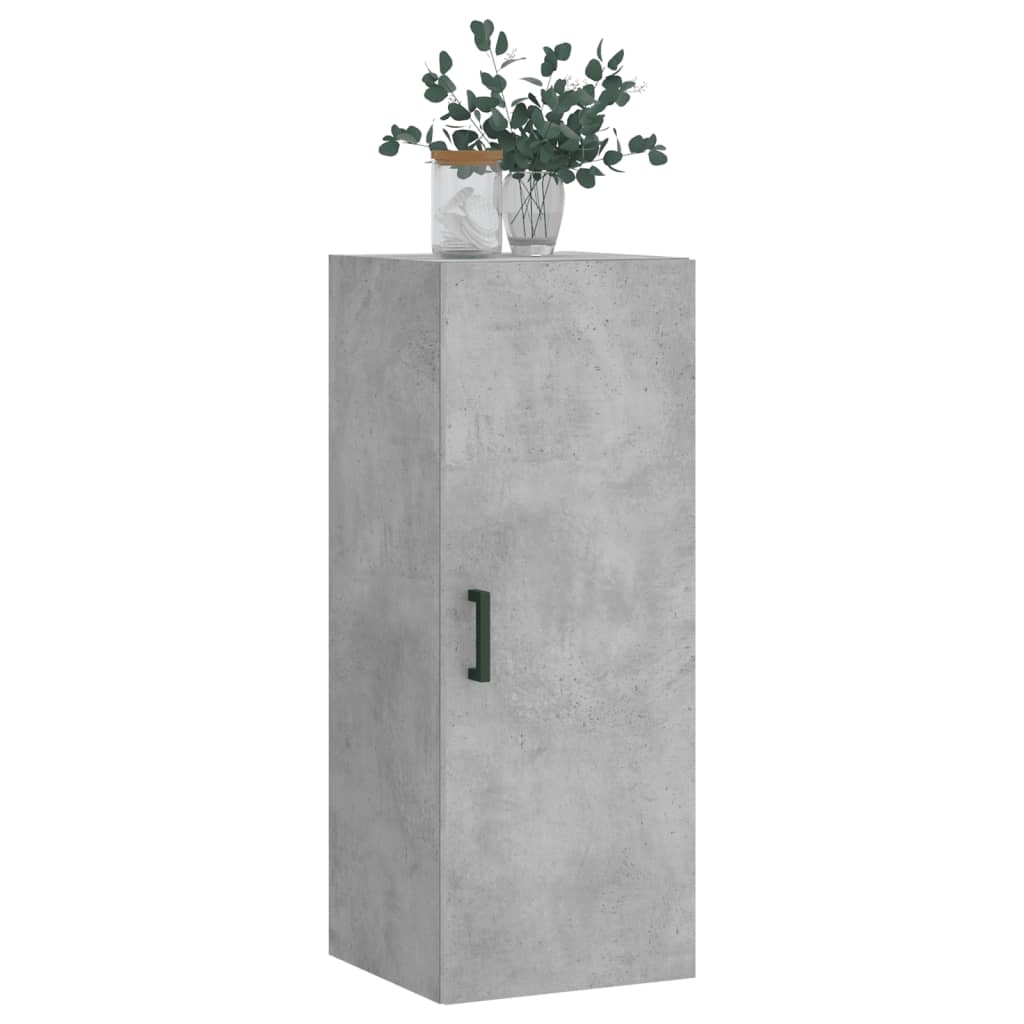 betonszürke fali szekrény 34,5 x 34 x 90 cm