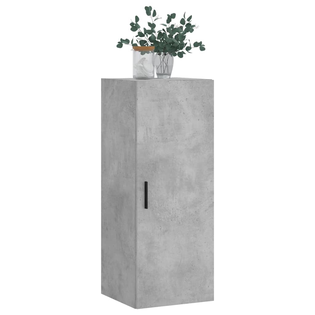 betonszürke fali szekrény 34,5 x 34 x 90 cm