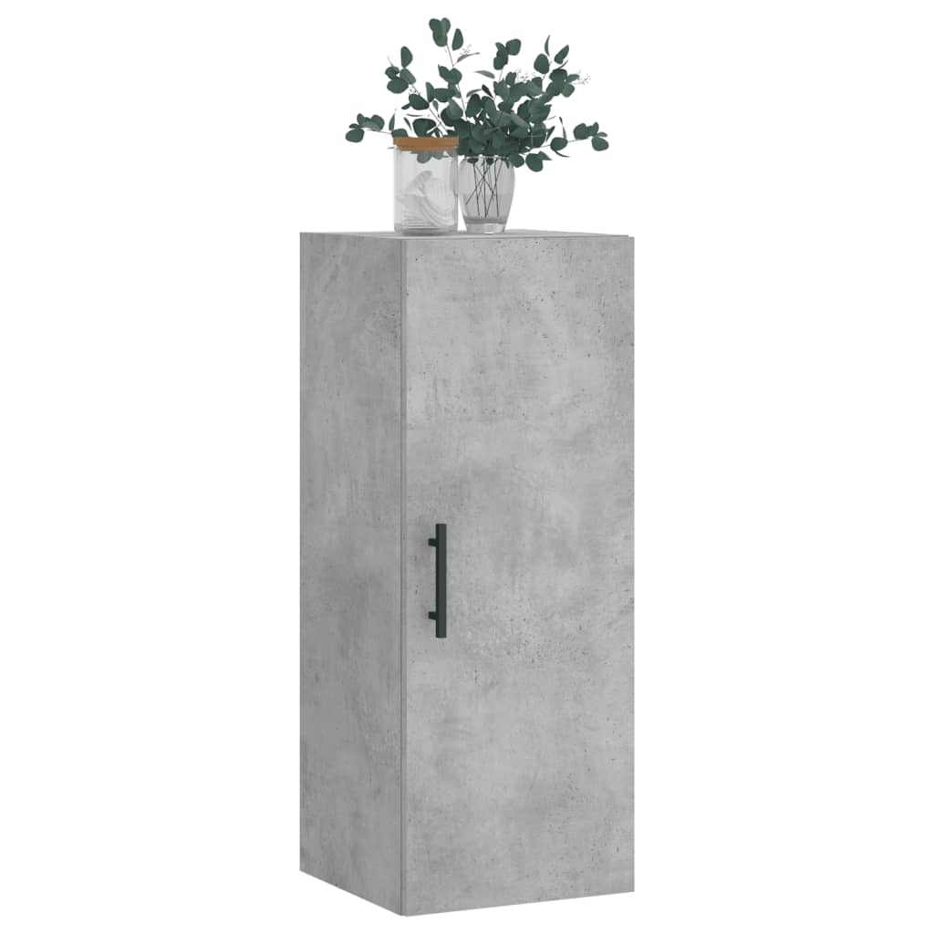 betonszürke fali szekrény 34,5 x 34 x 90 cm
