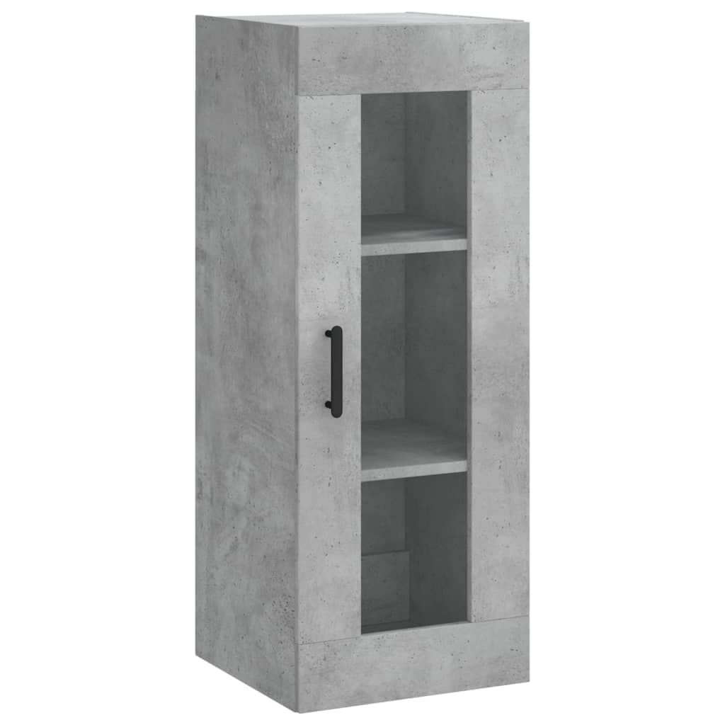 betonszürke fali szekrény 34,5 x 34 x 90 cm