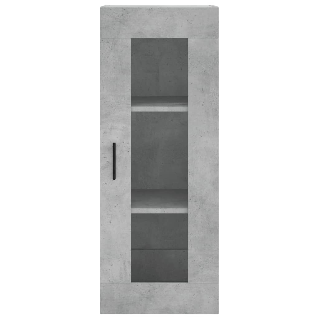 betonszürke fali szekrény 34,5 x 34 x 90 cm