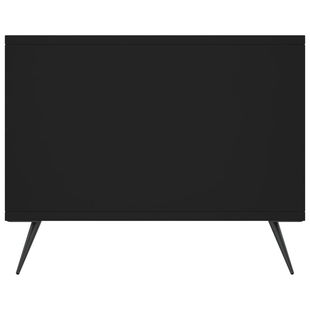 fekete szerelt fa dohányzóasztal 90 x 50 x 40 cm
