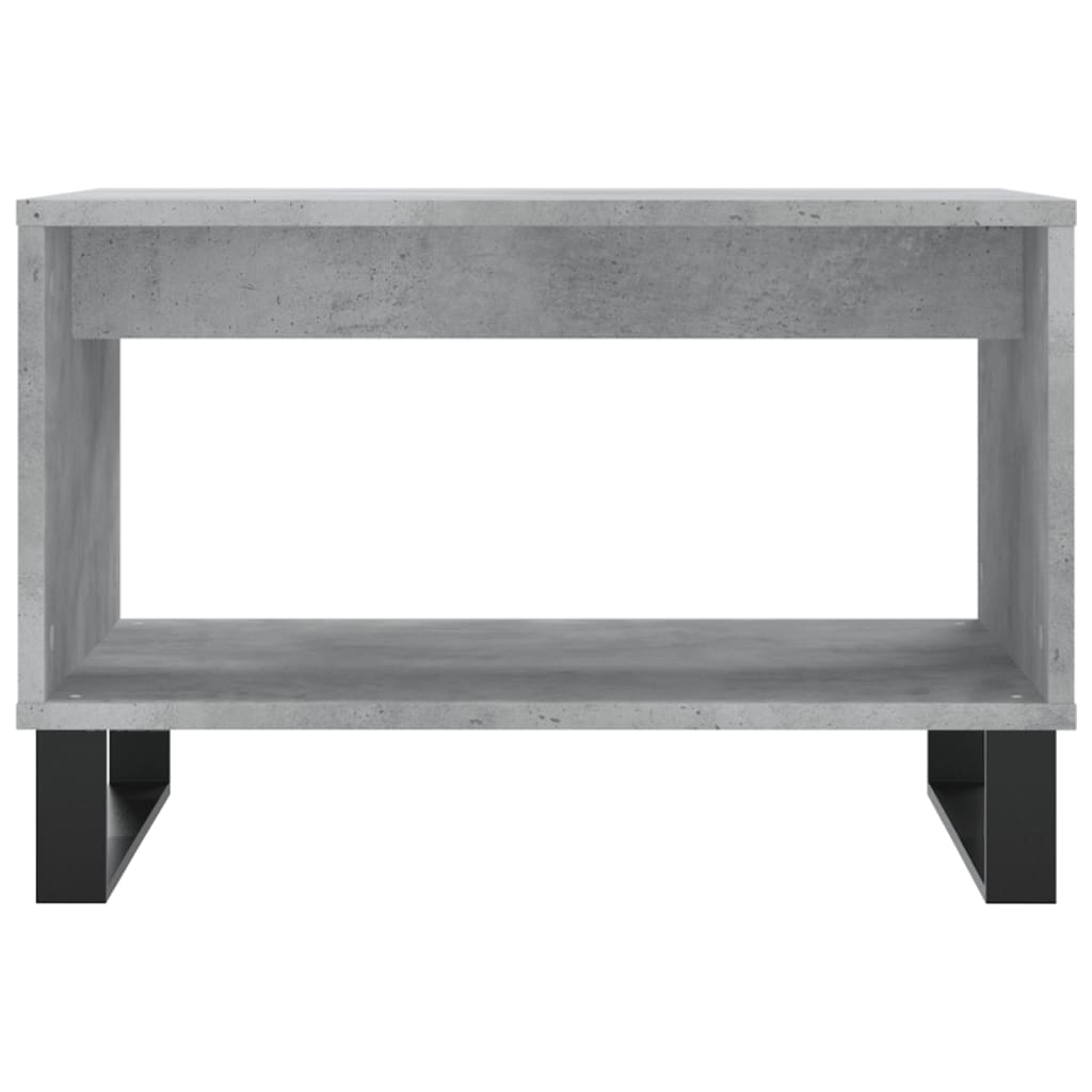 betonszürke szerelt fa dohányzóasztal 60 x 50 x 40 cm