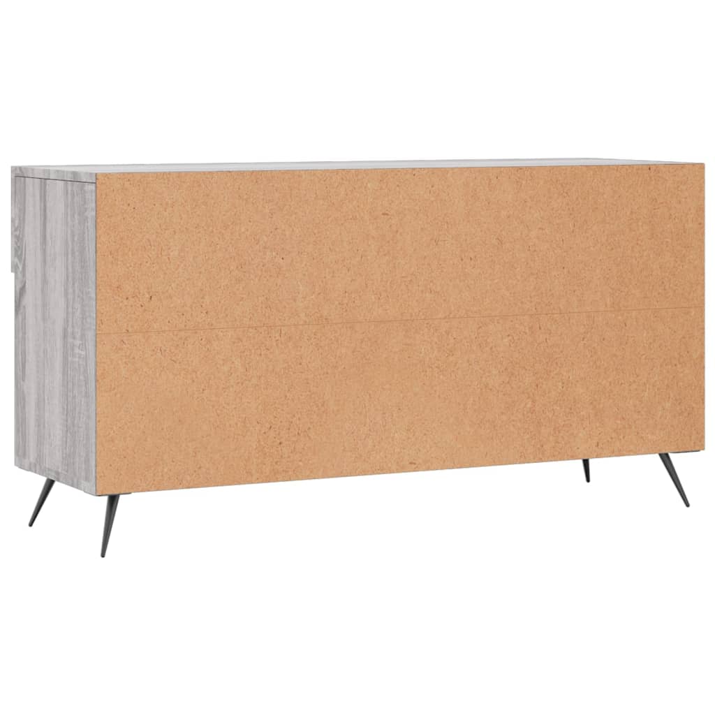 szürke sonoma színű szerelt fa cipőpolc 102 x 35 x 55 cm