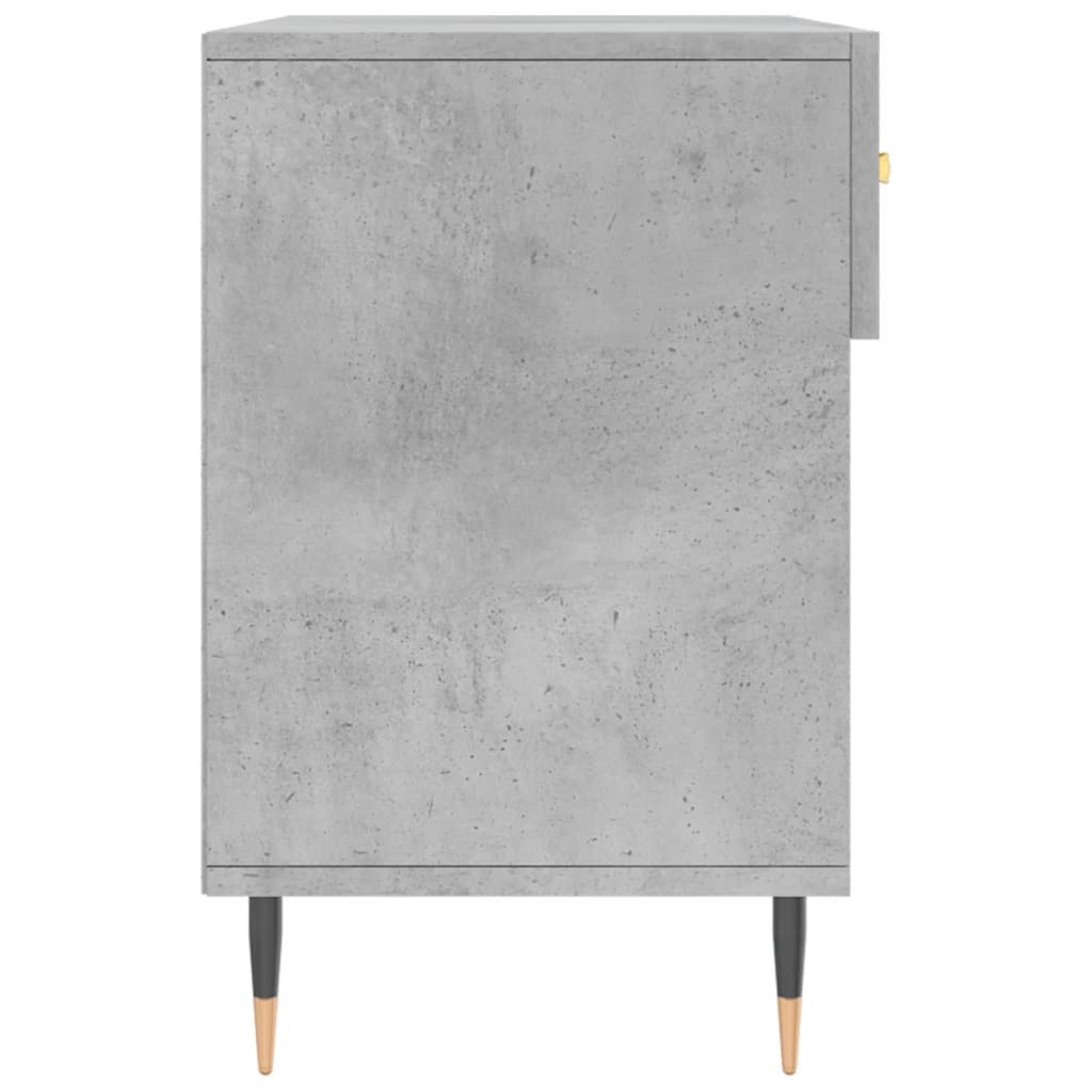 betonszürke szerelt fa cipőpolc 102 x 35 x 55 cm