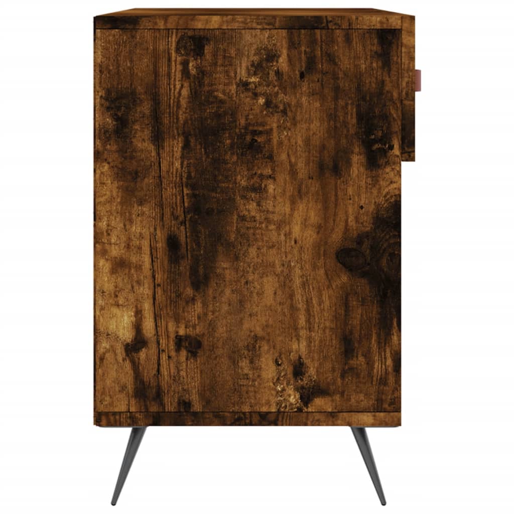 füstös tölgy színű szerelt fa cipőpolc 102x35x55 cm