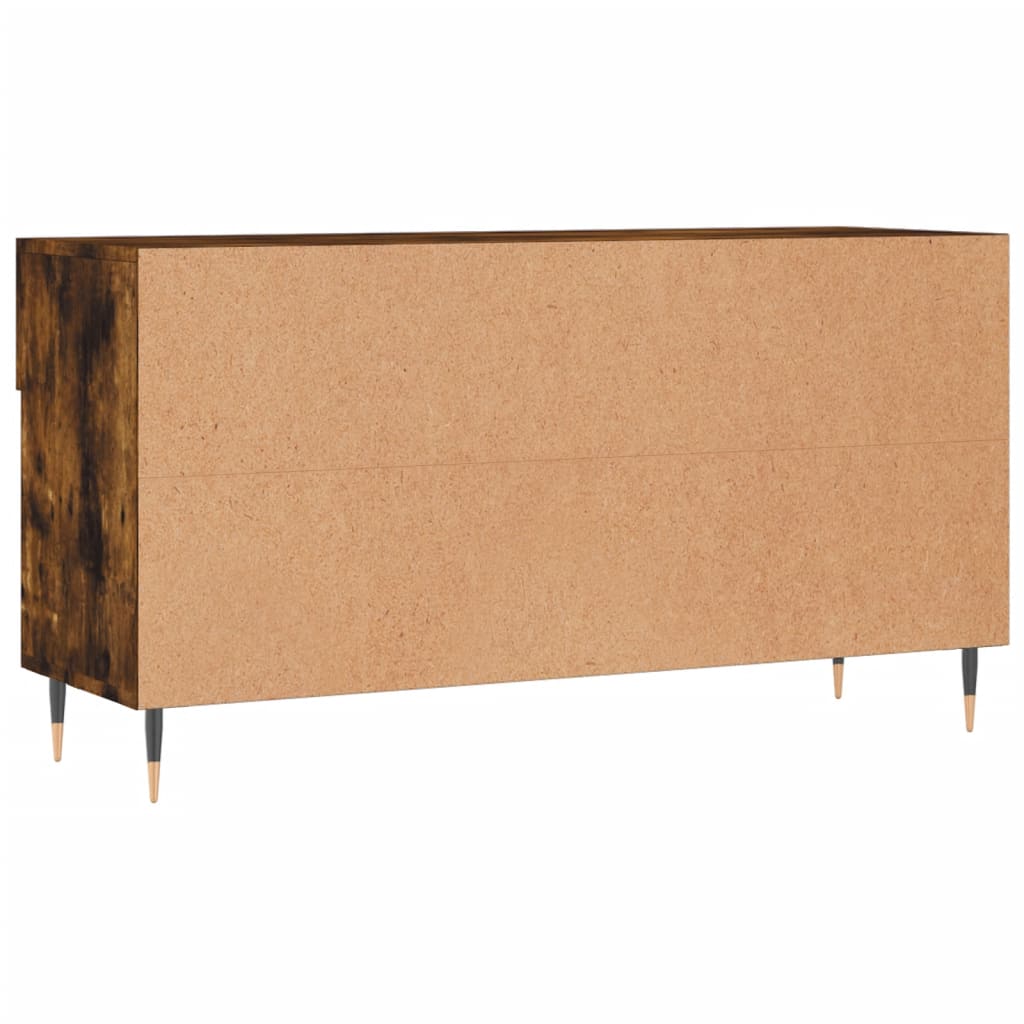 füstös tölgy színű szerelt fa cipőpolc 102x35x55 cm
