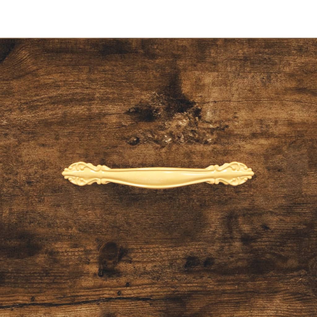 füstös tölgy színű szerelt fa cipőpolc 102x35x55 cm