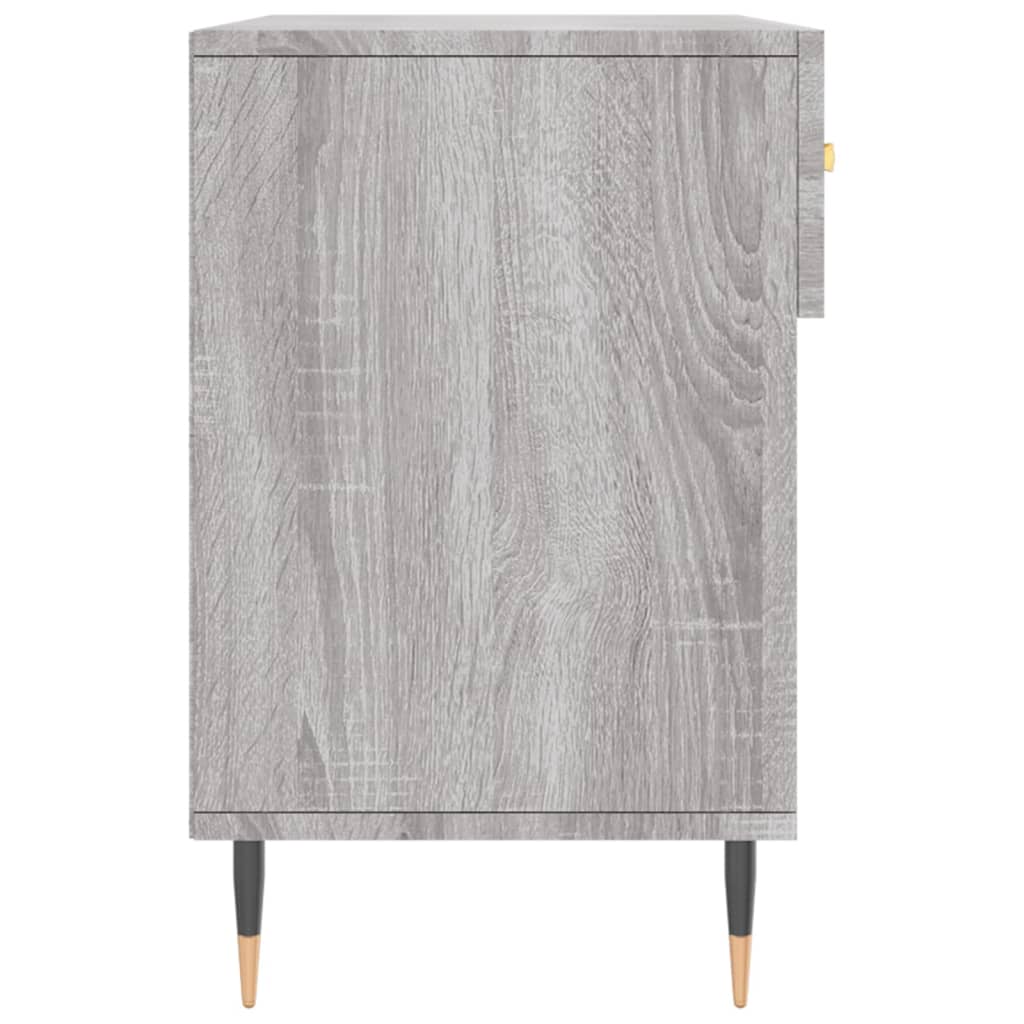 szürke sonoma színű szerelt fa cipőpolc 102 x 35 x 55 cm