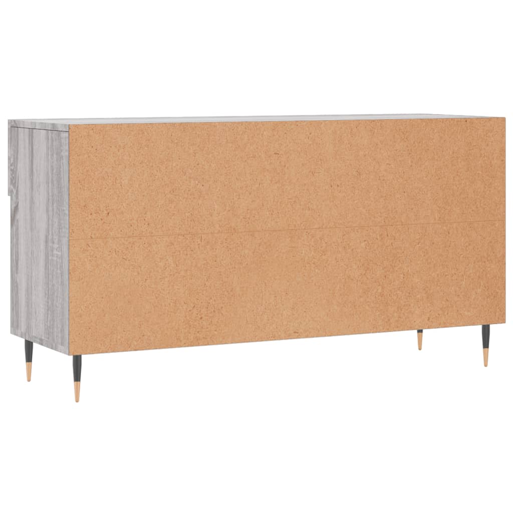 szürke sonoma színű szerelt fa cipőpolc 102 x 35 x 55 cm