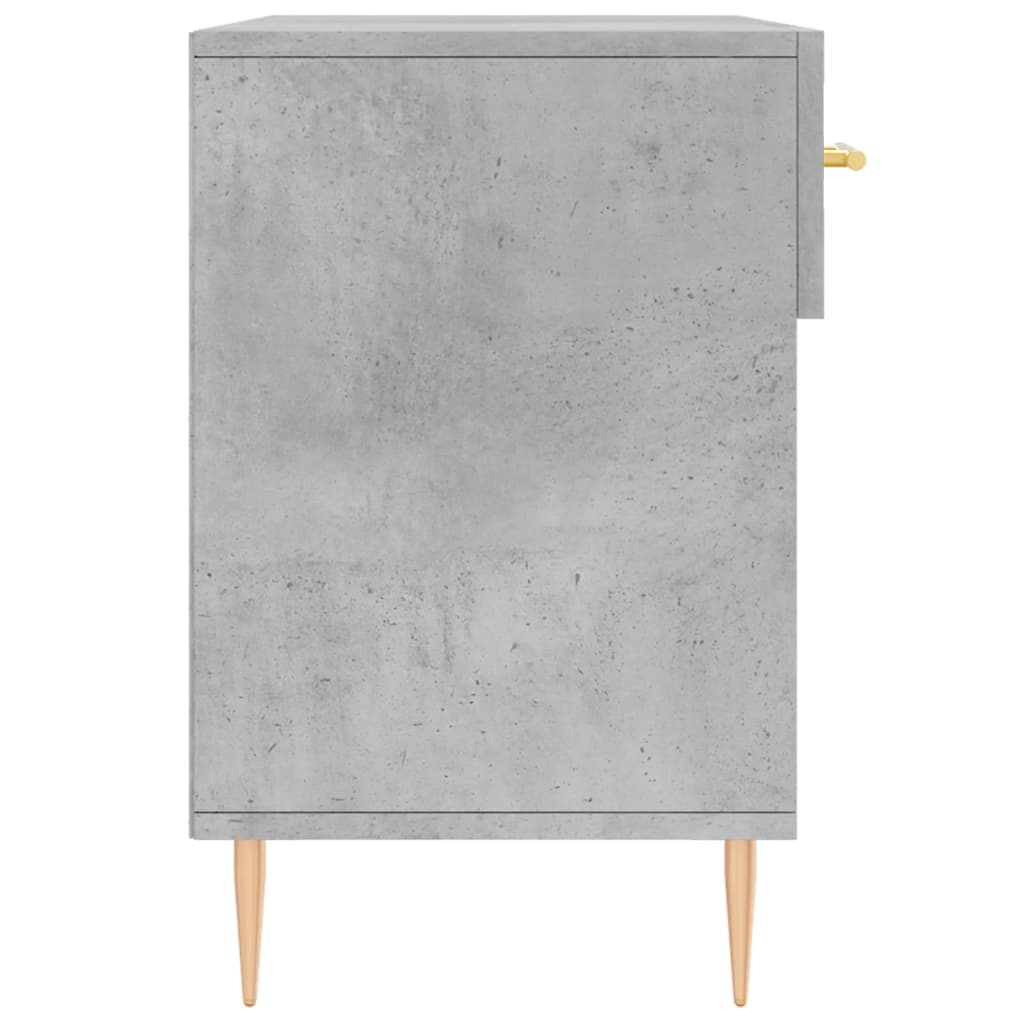betonszürke szerelt fa cipőpolc 102 x 35 x 55 cm