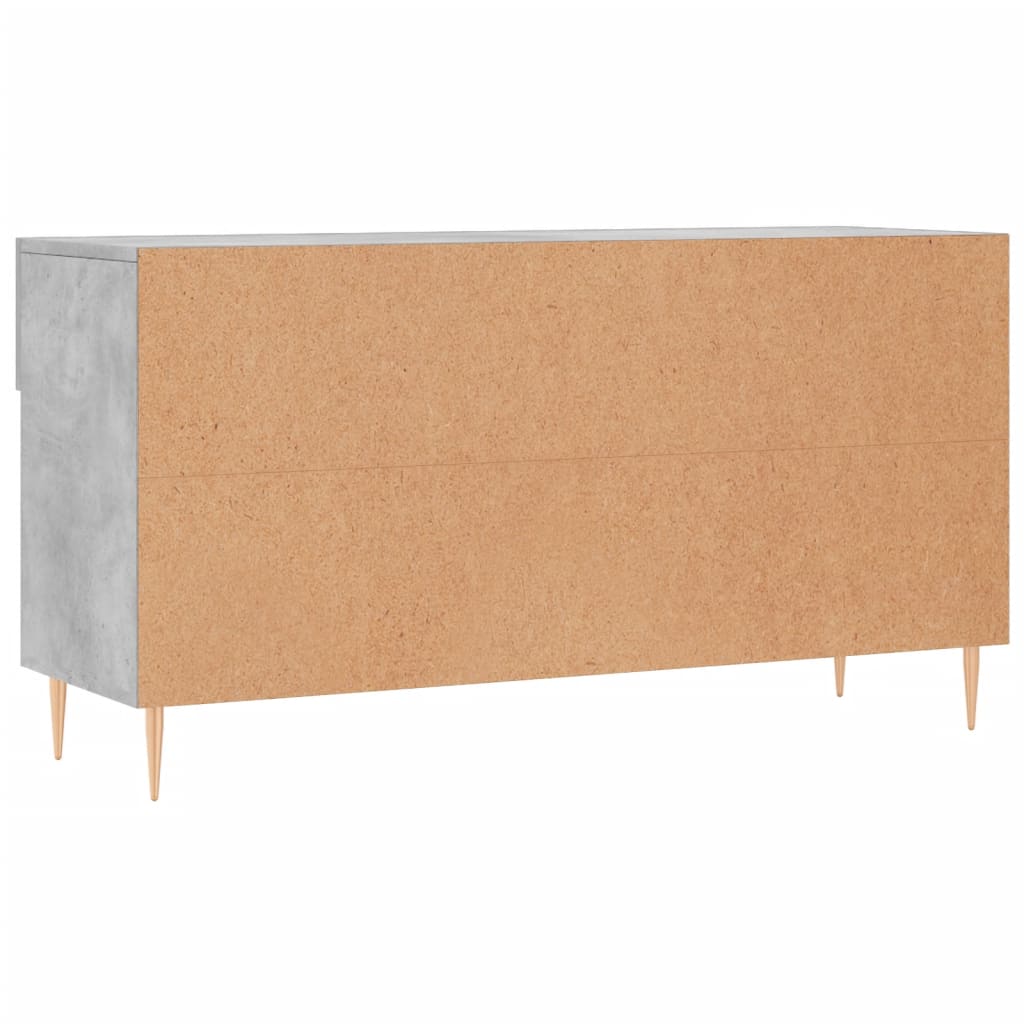betonszürke szerelt fa cipőpolc 102 x 35 x 55 cm