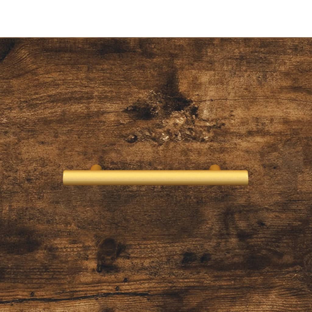 füstös tölgy színű szerelt fa cipőpolc 102x35x55 cm