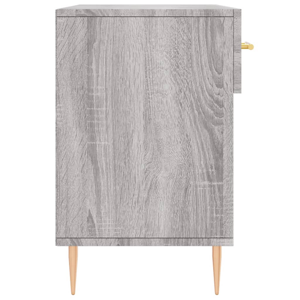 szürke sonoma színű szerelt fa cipőpolc 102 x 35 x 55 cm