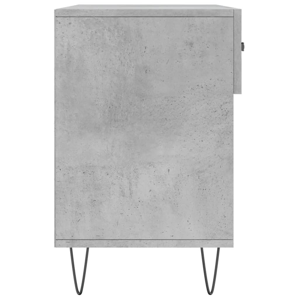 betonszürke szerelt fa cipőpolc 102 x 35 x 55 cm