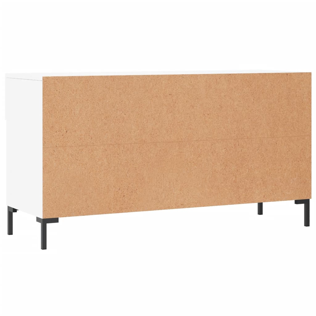 fehér szerelt fa cipőpolc 102x35x55 cm