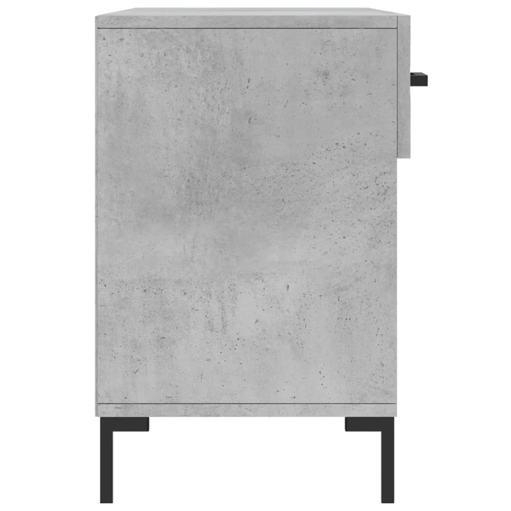 betonszürke szerelt fa cipőpolc 102 x 35 x 55 cm