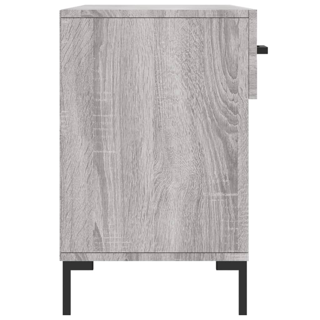 szürke sonoma színű szerelt fa cipőpolc 102 x 35 x 55 cm