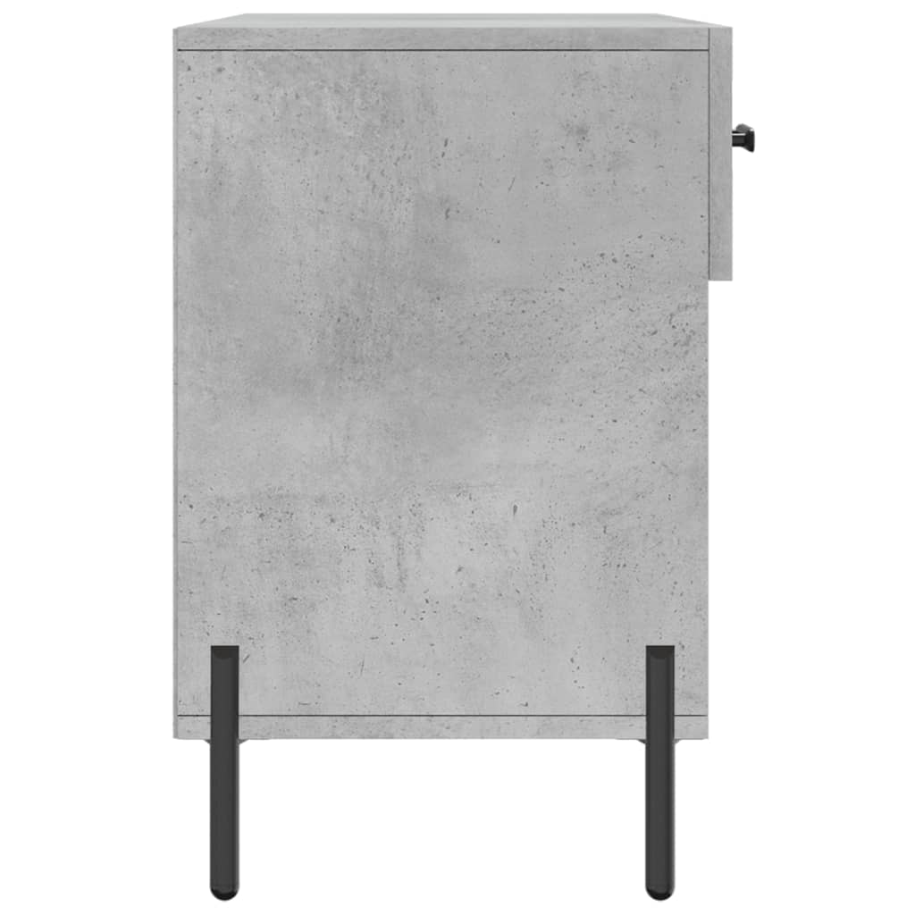betonszürke szerelt fa cipőpolc 102 x 35 x 55 cm