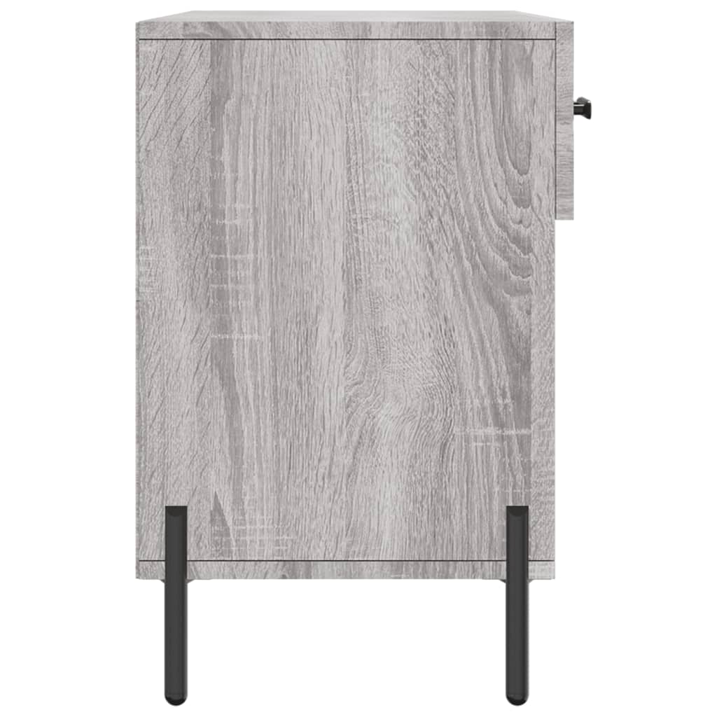 szürke sonoma színű szerelt fa cipőpolc 102 x 35 x 55 cm