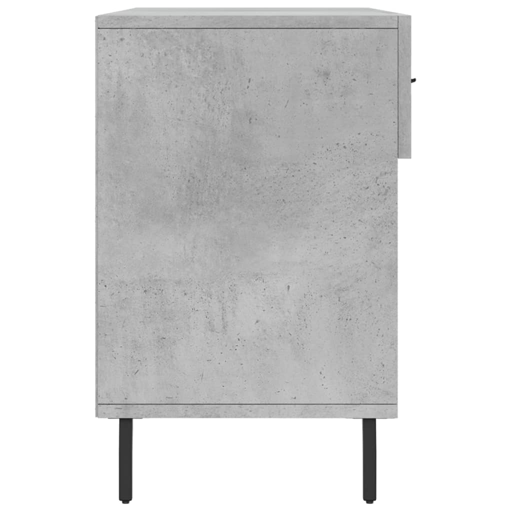 betonszürke szerelt fa cipőpolc 102 x 35 x 55 cm