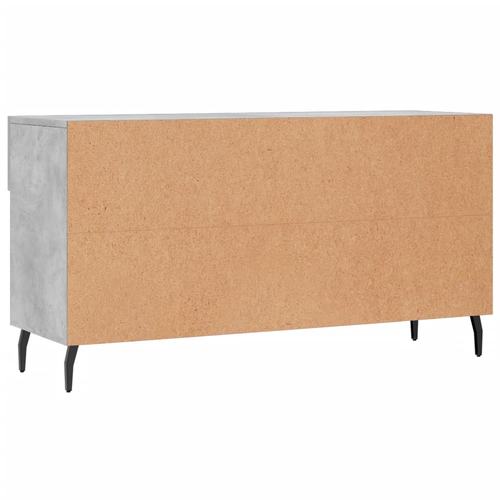 betonszürke szerelt fa cipőpolc 102 x 35 x 55 cm