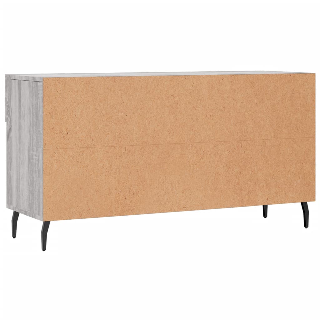 szürke sonoma színű szerelt fa cipőpolc 102 x 35 x 55 cm
