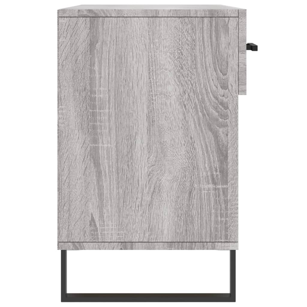 szürke sonoma színű szerelt fa cipőpolc 102 x 35 x 55 cm