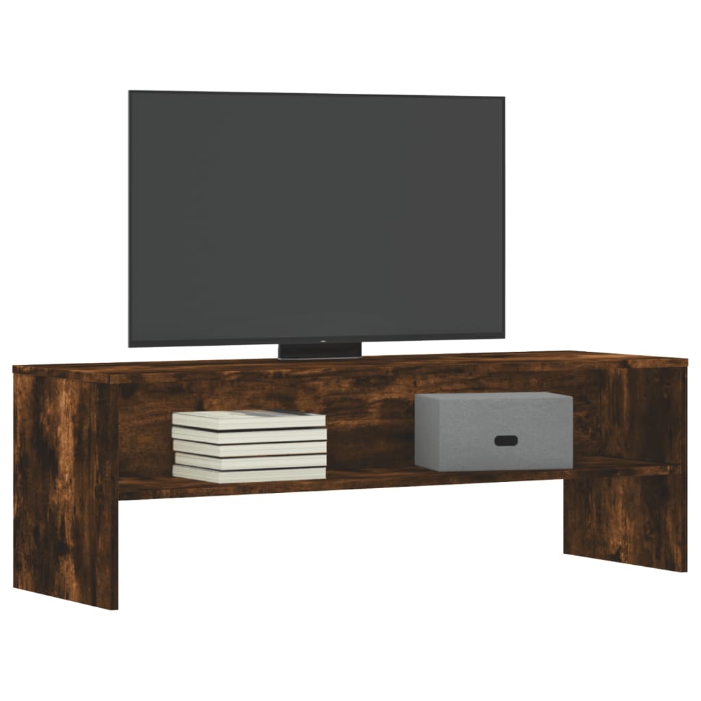 füstös tölgy színű szerelt fa TV-szekrény 120 x 40 x 40 cm