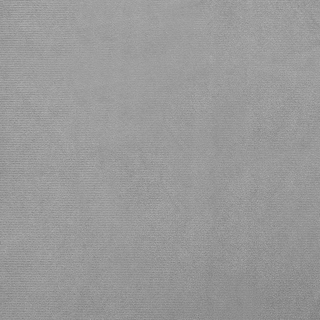 világosszürke bársony gyerekkanapé 80 x 45 x 30 cm
