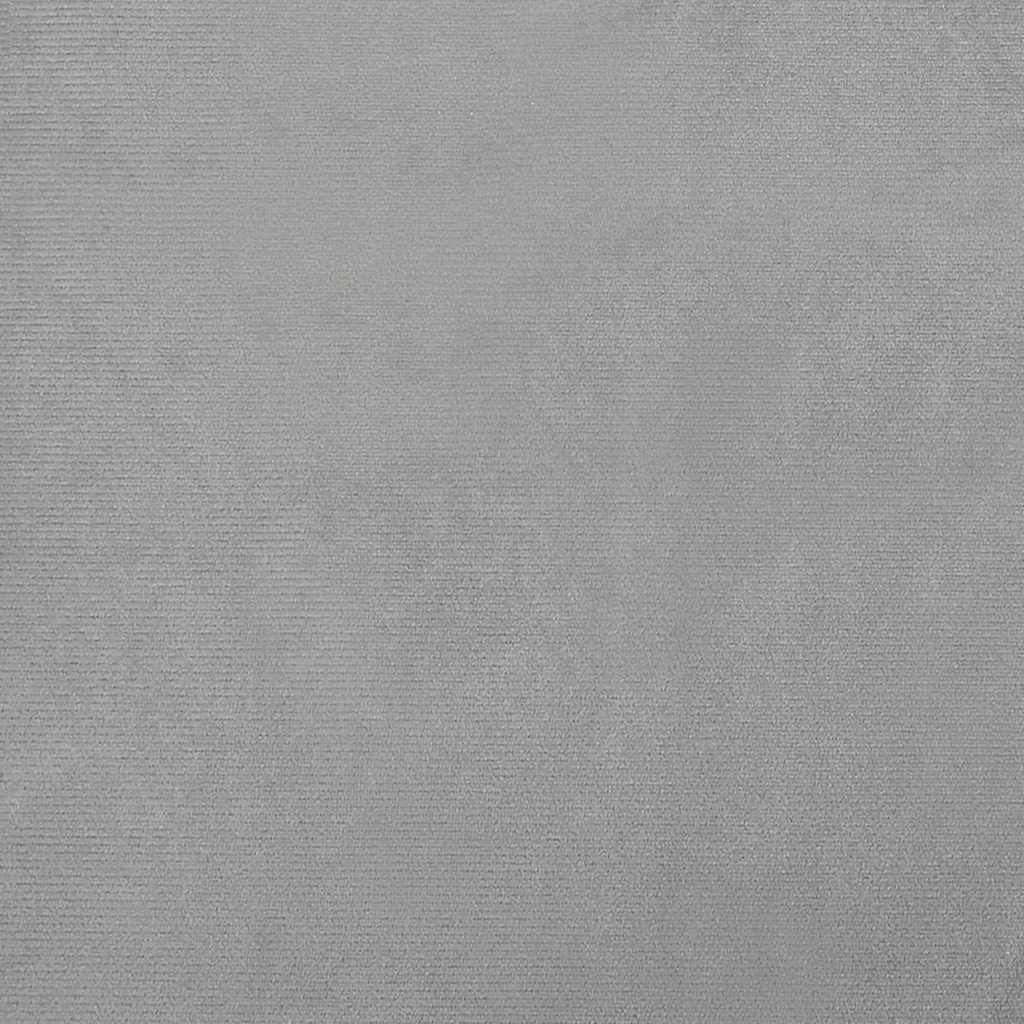 világosszürke gyerek bársonykanapé 60 x 40 x 30 cm