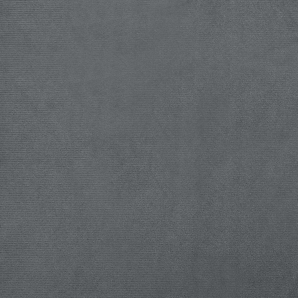 sötétszürke bársony gyerekkanapé 70 x 45 x 26,5 cm