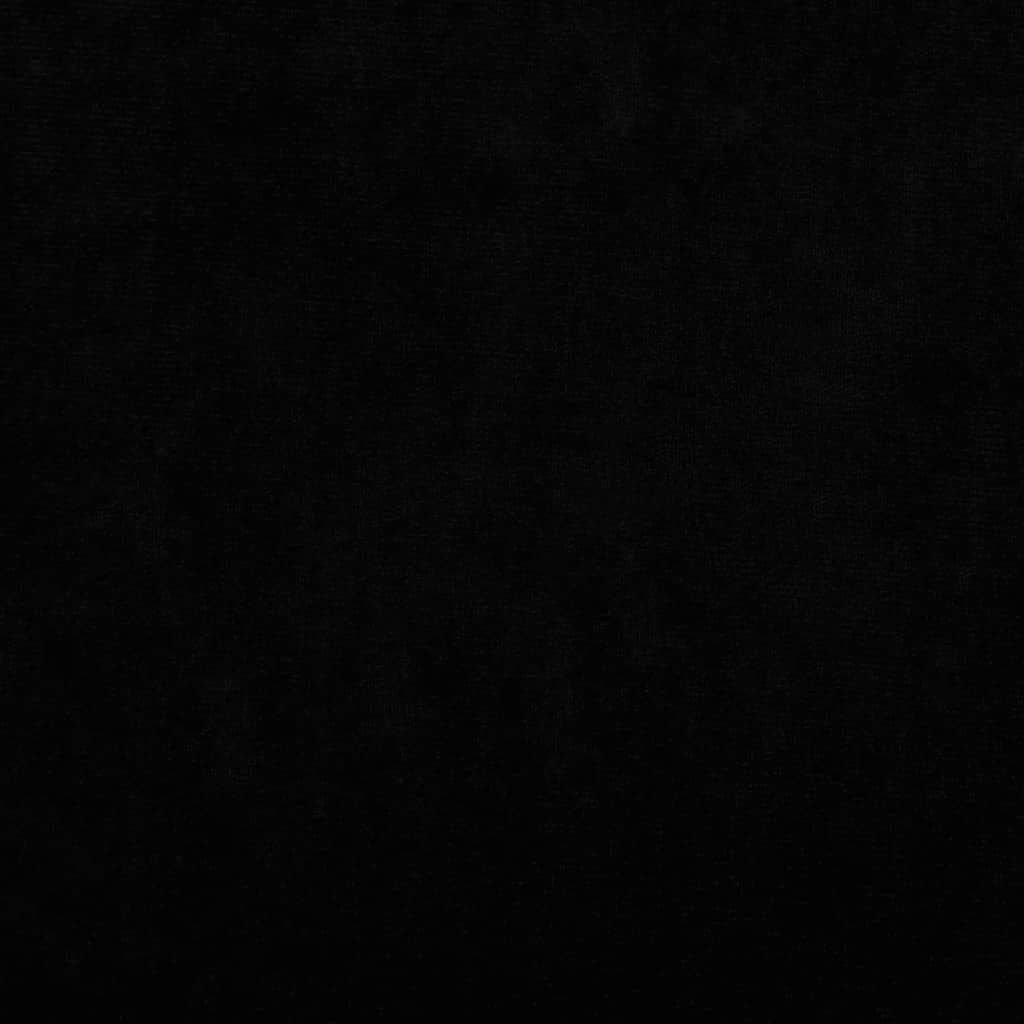 fekete bársony gyerekkanapé 100 x 54 x 33 cm
