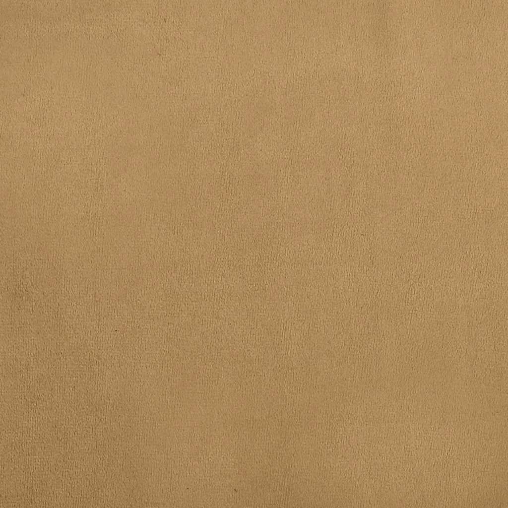 barna gyerek bársonykanapé lábzsámollyal 100x50x30 cm