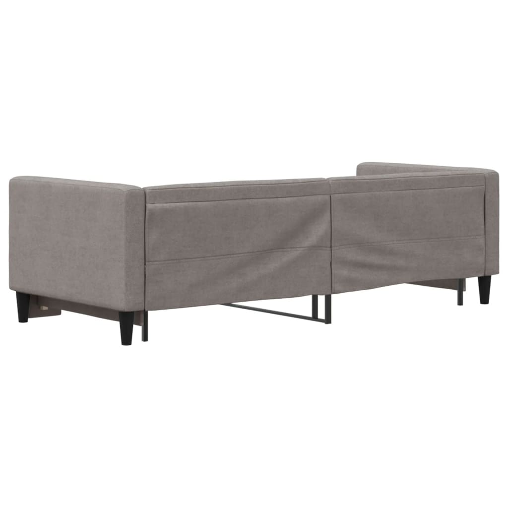 tópszínű kihúzható szövet heverő 80 x 200 cm