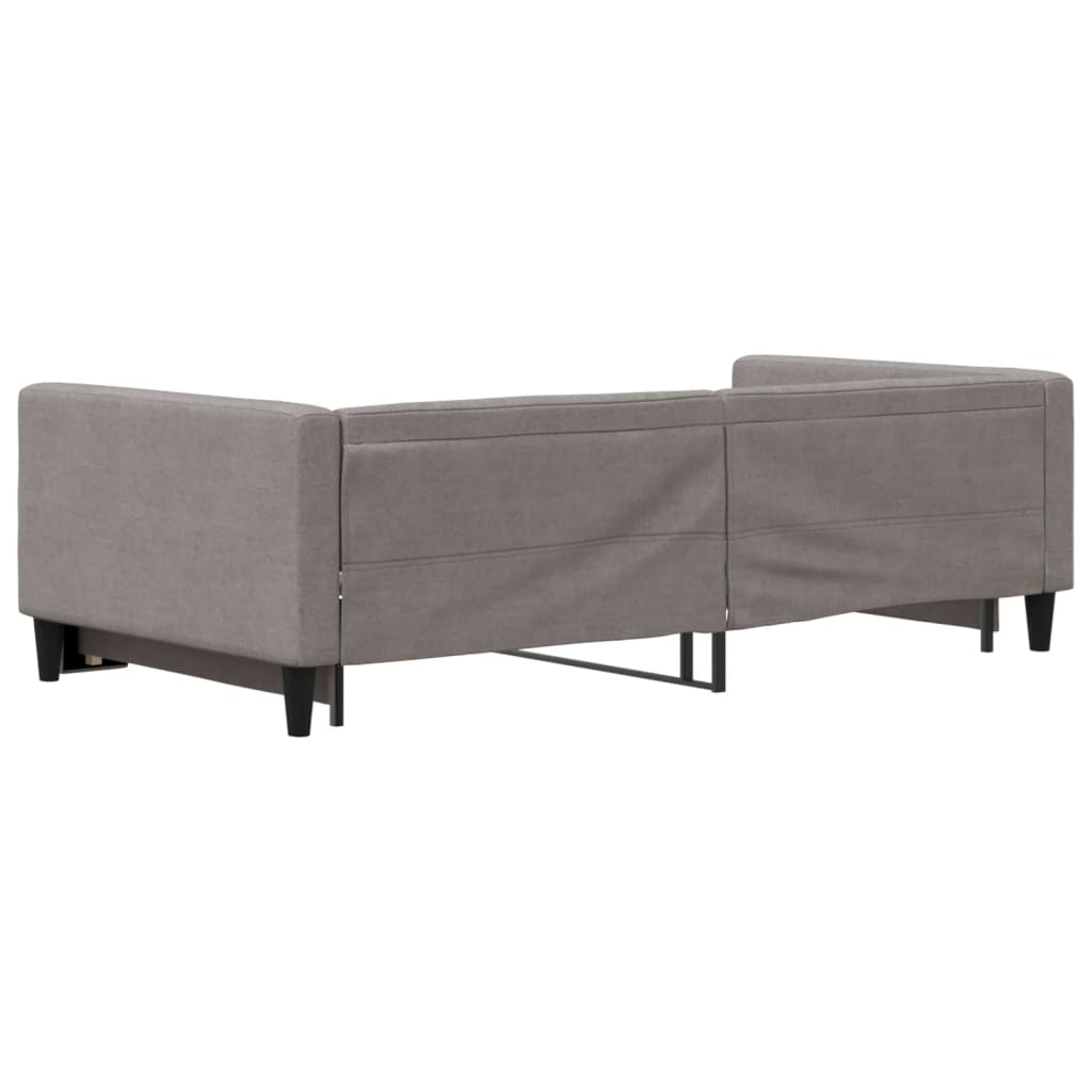 tópszínű kihúzható szövet heverő 100 x 200 cm