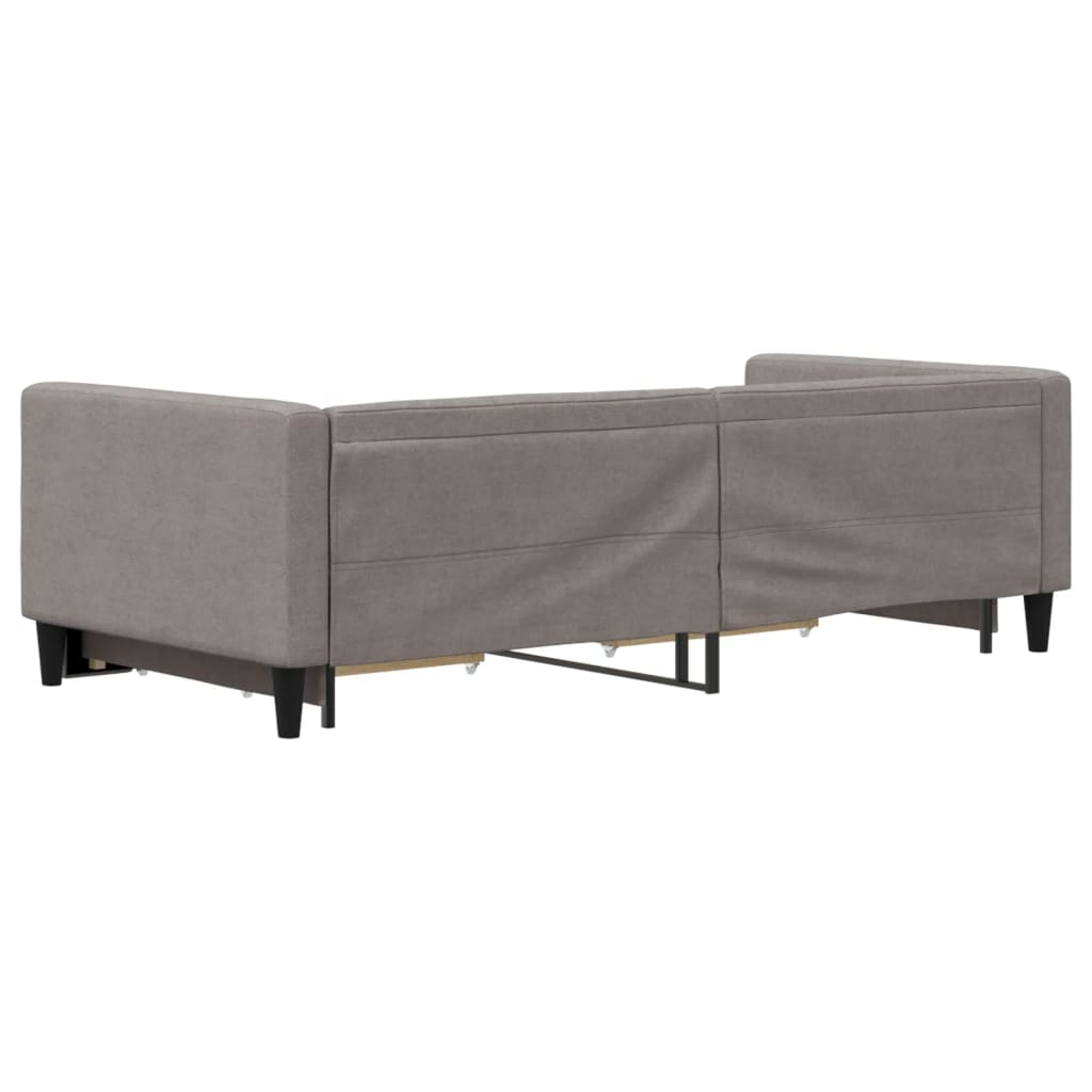 tópszínű kihúzható szövet heverő fiókokkal 90 x 200 cm