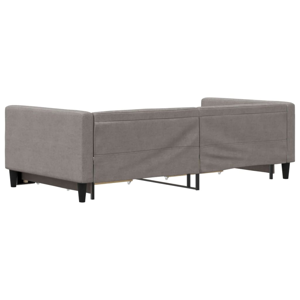tópszínű kihúzható szövet heverő fiókkal 100 x 200 cm