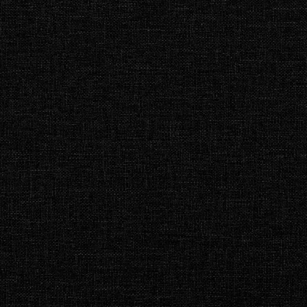 fekete szövet kanapéágy matraccal 80 x 200 cm