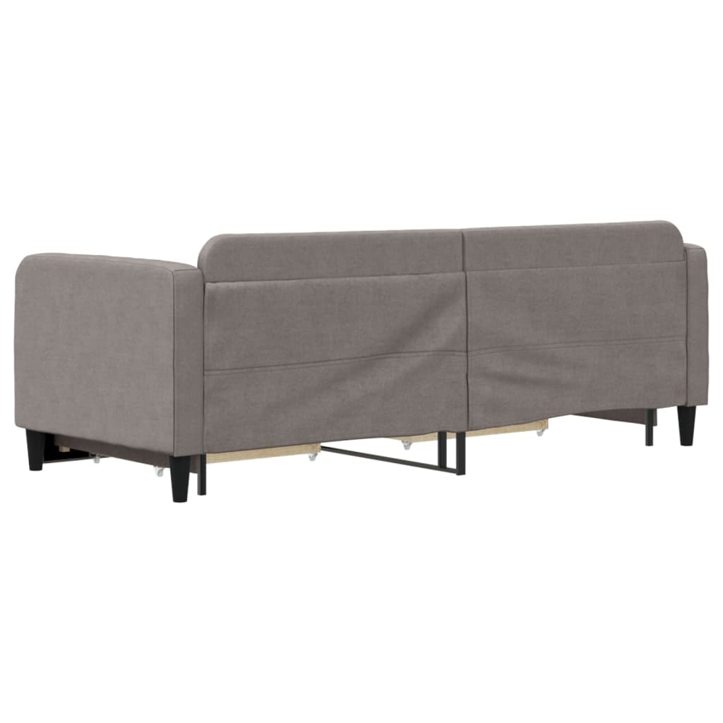 tópszínű kihúzható bársonyheverő fiókokkal 80 x 200 cm